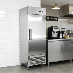 27" Commercial Refrigerator, 18.68 Cu.ft Single Solid Door Reach-in Refrigerator, Stainless Steel Interior & Exterior, Fan Cooling Upright Fridge - Thumbnail 2