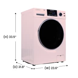 Equator All-in-One Washer Dryer VENTLESS/VENTED PET cycle 1.62cf/15lbs 110V in Pink - Thumbnail 3