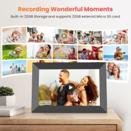 GIROOL Digital Picture Frame, WiFi Digital Frame with 10.1" IPS Touch Screen, Electronic Photo Frames Built-in 32GB Memory, Share Instant Photo - Thumbnail 6