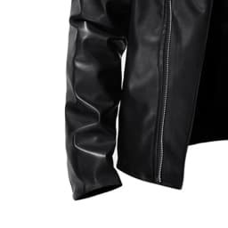 Dezsed Men's Faux Leather Jacket Men's Winter Long-sleeved Leather Motorcycle Jacket Zipper Coat Long Sleeve Hoodless Faux Leather Outwear & Jackets Black L - Thumbnail 5