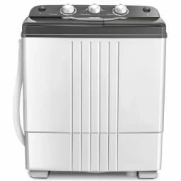 Gymax Portable Washing Machine Compact Twin Tub 20 lbs Capacity Washer Spinner - Thumbnail 2
