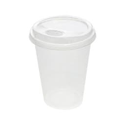 Great Value Disposable Plastic Cups and Lids, Clear, 16 oz, 25 Count, (Cup and Lid Combo) - Thumbnail 4