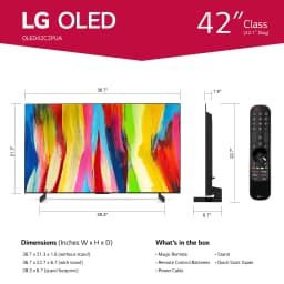 LG 42" Class 4K UHD OLED webOS Smart TV with Dolby Vision C2 Series - 42OLEDC2PUA - Thumbnail 2