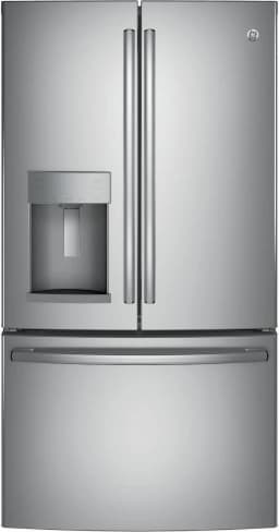 GE APPLIANCES GFE28GYNFS FRENCH DOOR FREESTANDING REFRIGERATOR Stainless Steel - Thumbnail 1