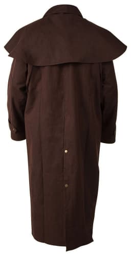 3XL Mens Oilskin Western Australian Waterproof Duster Coat Jacket 23101BR - Thumbnail 9