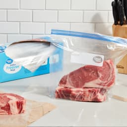 Great Value Freezer Guard Double Zipper Gallon Freezer Bag, 80 Count - Thumbnail 6