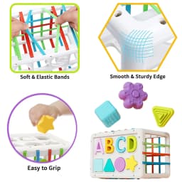 Toddler Montessori Toy for 1 Year Old, Upgrade Shape Sorter Toys and Developmental Sensory Toys 12-24 Months for Boys Girls Gifts, Preschool Learning - Thumbnail 4