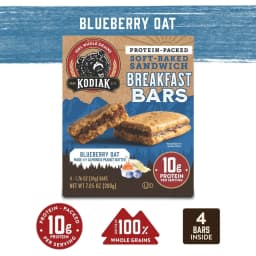 Kodiak Soft-Baked Blueberry Oat Sandwich Protein Breakfast Bars, 1.76 oz, 4 Count, Shelf-Stable - Thumbnail 5