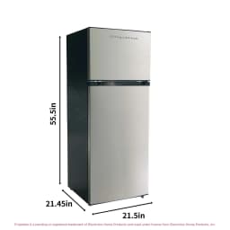 Frigidaire 7.5 Cu. ft. Retro Refrigerator, 21 in. Top-Freezer Fridge in Platinum, EFR749 - Thumbnail 5