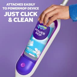 Swiffer Power Mop Refill Solution, Tile, Vinyl, Laminate, Wood, Floor Cleaner, Fresh, 50.6oz - Thumbnail 8
