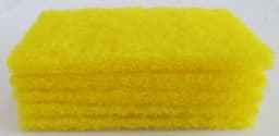 Yellow Industrial Medium Duty Cleaning Scouring Pad Pot Griddle Bathroom 3"X5" - Thumbnail 5