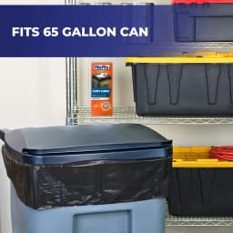 Hefty Cart Liner Trash Bags, 65 Gallon, 10 Bags (Scent Free, ARM & HAMMER Odor Control, Drawstring) - Thumbnail 2