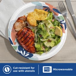Dixie Disposable Paper Plates, 10", Multi-Color, 100 Count - Thumbnail 5