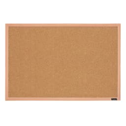 Quartet Cork Bulletin Board, 23" x 35", Oak Finish Frame (35-380352Q) - Thumbnail 1