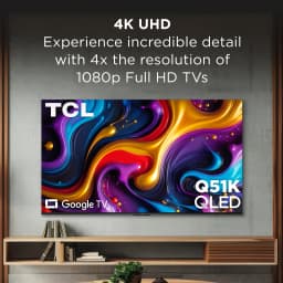 TCL 50" Q Series QLED 4K UHD HDR Smart Google TV (NEW 2025) - Dolby Vision, Dolby Atmos, Motion Rate 240, HDR 10+ - Thumbnail 6
