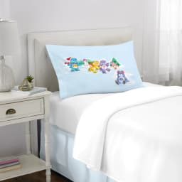 Care Bears Holiday Blue Reversible Silky Satin Pillowcase, Standard Size, 1-Pack - Thumbnail 2