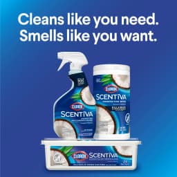 Clorox Scentiva Disinfecting Multi-Surface Cleaner Spray, Coconut & Waterlily, 32 fl oz - Thumbnail 7