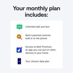 Bark Phone - Safest Phone for Kids & Teens - Monitor Texts, Social Media - Thumbnail 2
