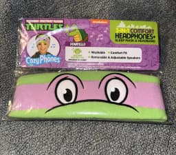RHEA- Teenage Mutant Ninja Turtles Donatello Cozy Phones 3-In-1 Comfort Headphone New - Thumbnail 1