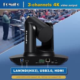 FoMaKo 4K PTZ Camera HDMI NDI 20X Live Streaming Camera Bundle(K20UH+KC608) - Thumbnail 7