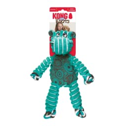 KONG® Floppy Knots Squeaker Dog Toy, Hippo, Medium/Large - Thumbnail 5