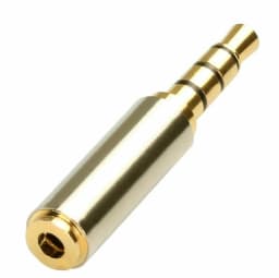 KNACK- Gold 3.5Mm Female To 2.5Mm Male Stereo Audio Headphone Jack Adapter Converter - Thumbnail 1