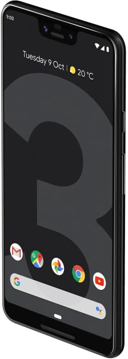 Google - Pixel 3 XL with 128GB Memory Cell Phone Unlocked - Just Black - Thumbnail 3