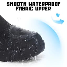 Knivor Waterproof Winter Snow Boots for Women Fleece Lined Non Slip Side Zipper Cozy Ankle Boots for Outdoor Daily Cold Weather Footwear - Thumbnail 5