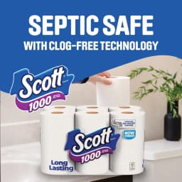 Scott 1000 1-Ply Toilet Paper, 24 Rolls, 1,000 Sheets per Roll - Thumbnail 6