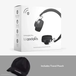 RHEA- Lilgadgets Untangled Pro Wireless Bluetooh Black, On-Ear Kids Headphones - Thumbnail 2