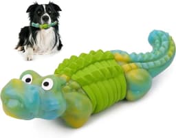 Aelflane Tough Dog Toys,Dog Toys for Aggressive Chewers,Indestructible Dog Toys for Large Breed,Durable Dog Toys for Large Dogs,Bacon Flavor,Green - Thumbnail 1