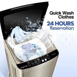 GGTB Portable Washing Machine for Apartments, 20 lbs Full Automatic Clothes Washer Machine,1.9 Cu.ft Top Load Washer with 10 Wash Programs/8 Water - Thumbnail 6