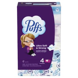 Puffs Ultra Soft Facial Tissues, 4 Family Size Boxes, 124 Facial Tissues per Box - Thumbnail 12