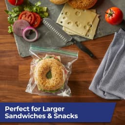 Hefty Press to Close Extra Large Sandwich Bags, 100 Count - Thumbnail 5