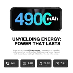 AGM H6 Lite Rugged unlocked cell phones, Ultra-Thin 10.75mm, Rugged Smartphone, 16GB RAM (4+4) + 128GB ROM - Thumbnail 3
