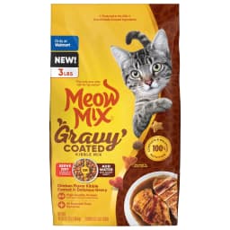 Meow Mix Gravy Coated Kibble Mix, Chicken Flavor Dry Cat Food, 3 Lb. Bag - Thumbnail 7