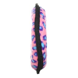 Tuffy Jr Ring Pink Leopard Durable Plush Dog Toy - Thumbnail 3