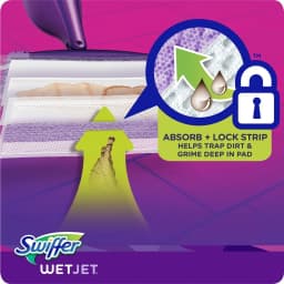 Swiffer Wet Jet Mopping Floor Cleaner Bundle Includes 1 Spray Mop Device, 20 Mop Pad Refills & 1 Fresh Scent Mopping Solution - Thumbnail 8