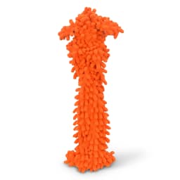 Multipet Floppy Moppy Loofa, Unstuffed Plush Dog Toy, 2 Pack, Yellow and Orange - Thumbnail 9