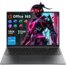 16" Laptop Computer,Intel Core i5,16GB RAM 512GB SSD,Windows 11 Pro Notebook PC,MS Office 2024 - Thumbnail 1