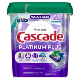 Cascade Platinum Plus Dishwasher Pods, Mountain, 57 Count - Thumbnail 9