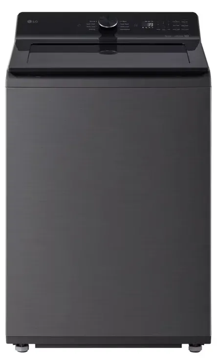 LG WT8205CL 4.8 cu. ft. Capacity Smart Top Load Washer, 4-Way Agitator, EasyUnload & AI Sensing, Platinum Black - Thumbnail 1
