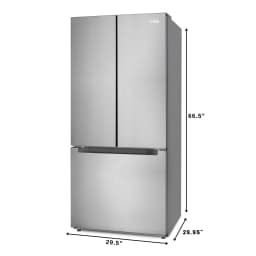 18.5 cu. ft. Stainless-Steel French Door Refrigerator in Silver, Auto Defrost, Energy Star, Digital Temperature Control - Thumbnail 12