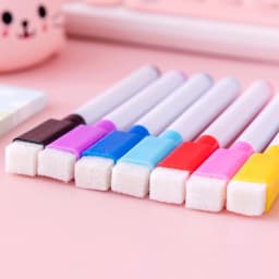 LKXGBMY Magnetic Dry Erase Markers with Eraser Cap, White Board Mini Dry erase Markers Bulk, Fine Point Tip White Board Markers for Teachers Office - Thumbnail 7
