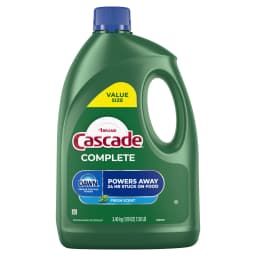 Cascade Complete Dishwasher Detergent Liquid Gel, Dish Detergent, Dish Soap, Fresh, 120 fl oz - Thumbnail 9
