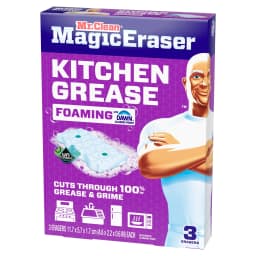 Mr. Clean Magic Eraser Sponge, Kitchen Grease, Unstopables Fresh, 3 Count - Thumbnail 12