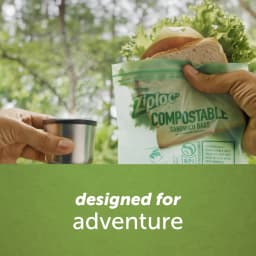 Ziploc® Compostable Sandwich Bags, Food Storage Zipper Bags, 40 Count - Thumbnail 7