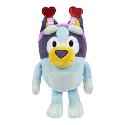Bluey Friends Smoochy Kiss Plush Toy. Super-Soft Deluxe Fabrics and High-Quality Embroidered Details. Comes With Glittery Heart Headband. Ages 3 - Thumbnail 1