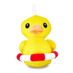 Vibrant Life Cozy Buddy Squeaky Plush Dog Toy, Yellow Duck with Innertube, Chew Level 1 - Thumbnail 1
