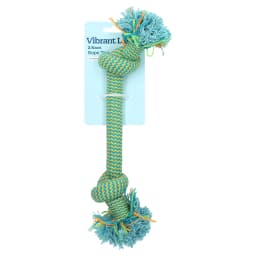 Vibrant Life Multicolor 2-Knot Rope Dog Toy, Chew Level 2 - Thumbnail 7
